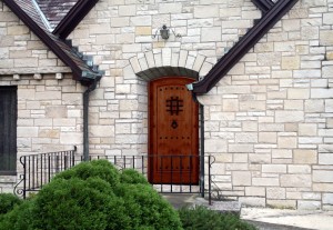 arched front door